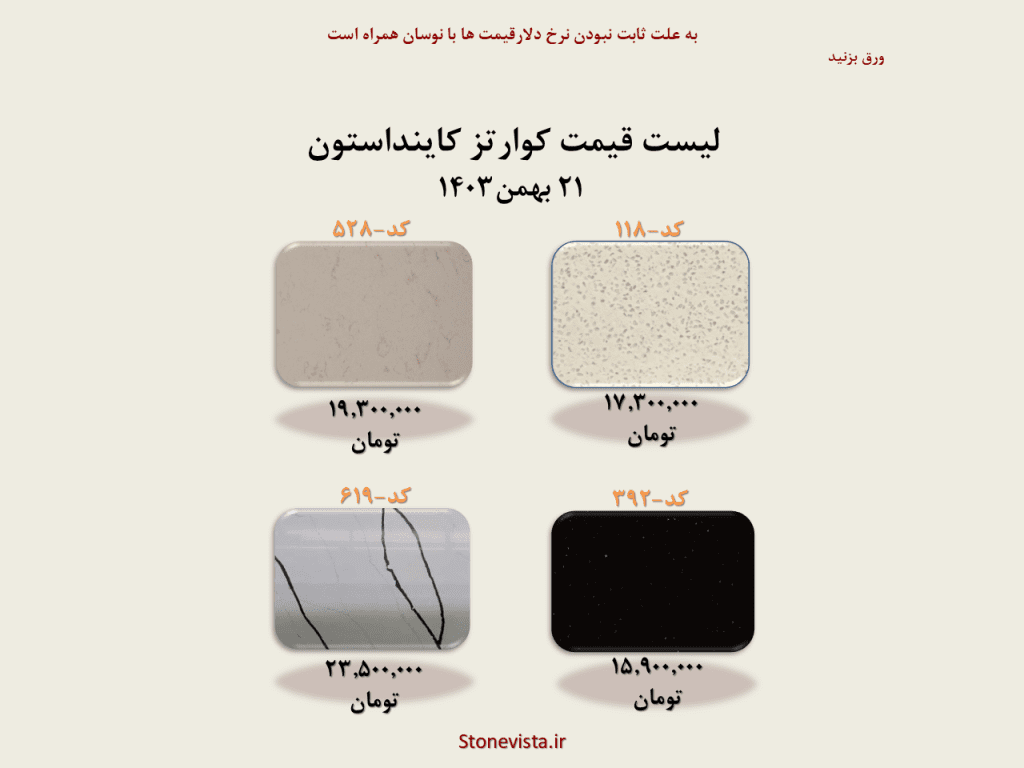 خرید و لیست قیمت اجرا کاینداستون